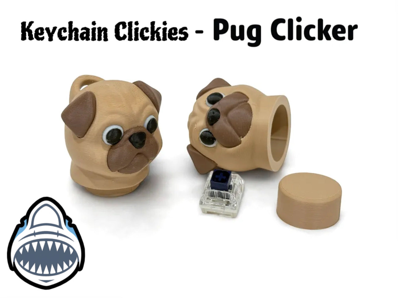 Pug Keychain Clickie